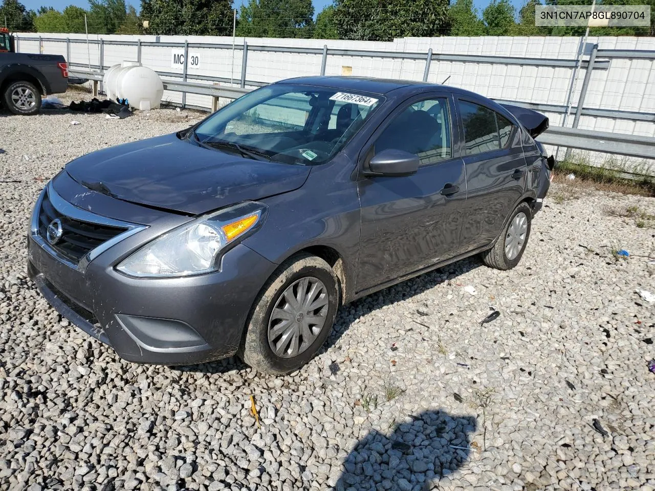 2016 Nissan Versa S VIN: 3N1CN7AP8GL890704 Lot: 71667364