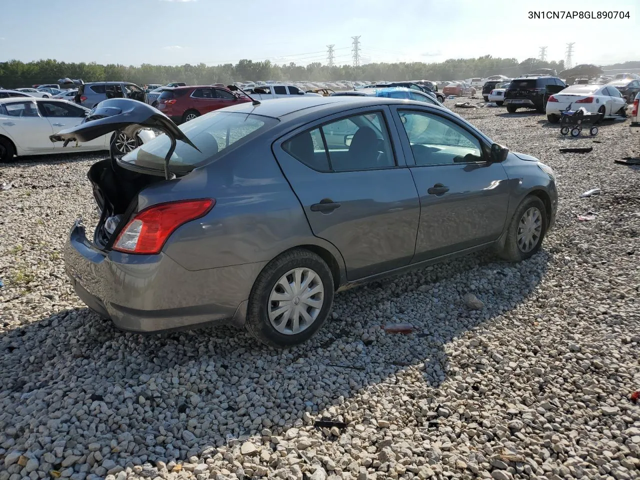 2016 Nissan Versa S VIN: 3N1CN7AP8GL890704 Lot: 71667364