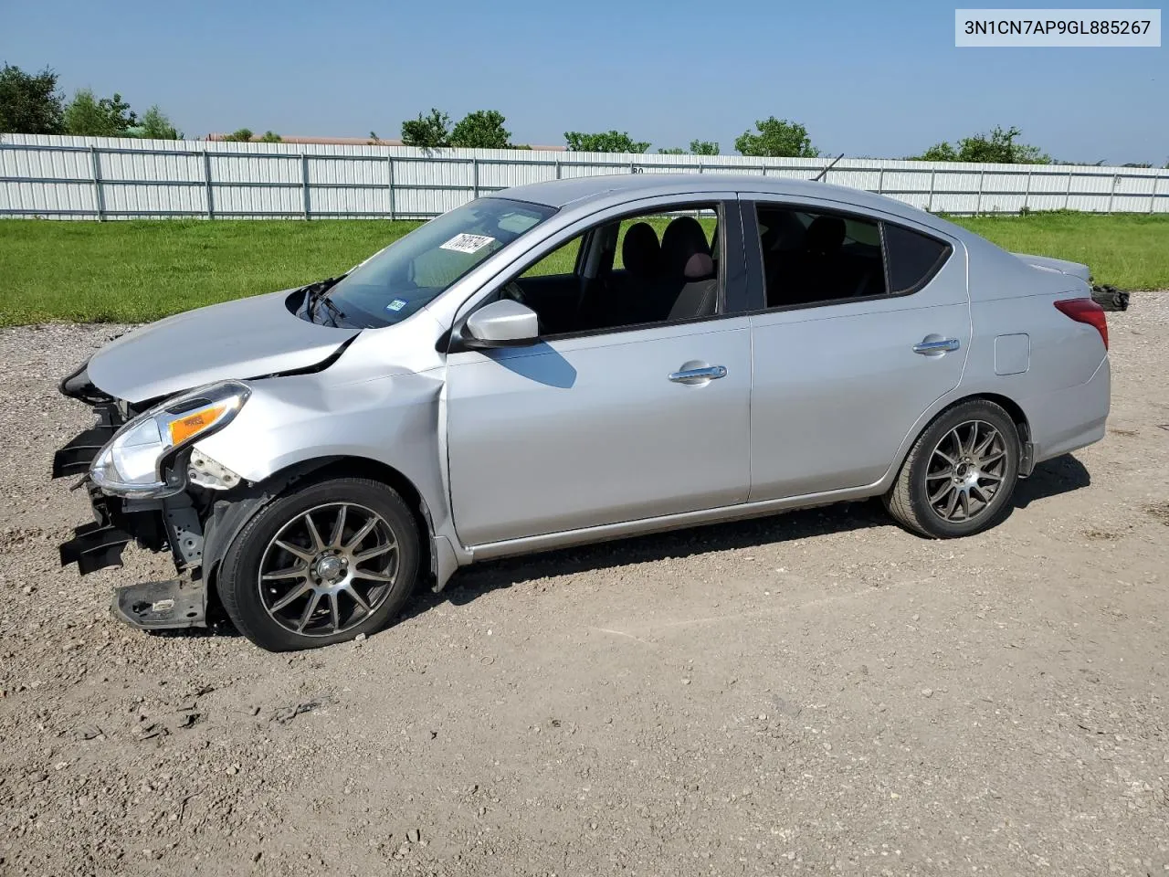 2016 Nissan Versa S VIN: 3N1CN7AP9GL885267 Lot: 71685794