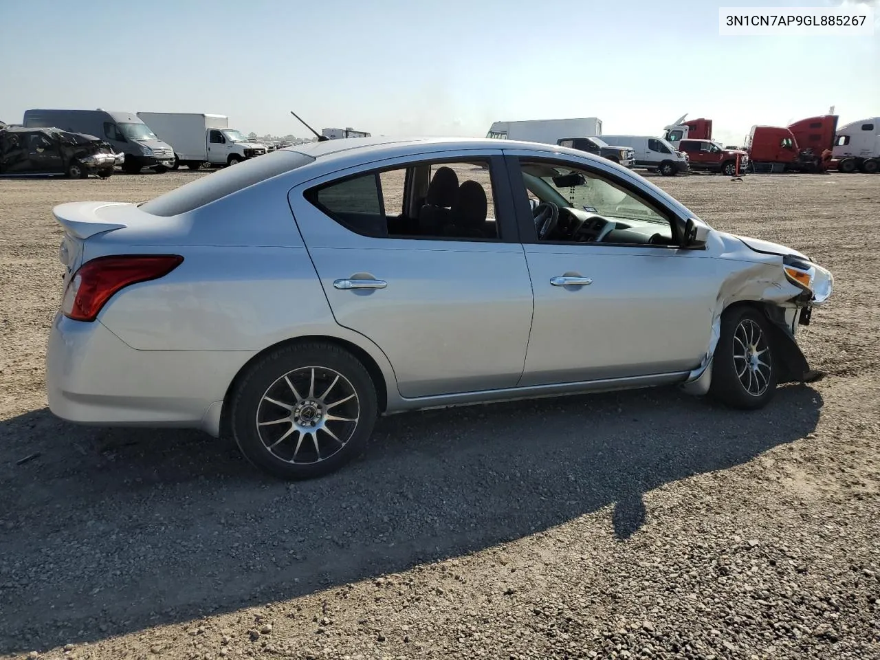 2016 Nissan Versa S VIN: 3N1CN7AP9GL885267 Lot: 71685794