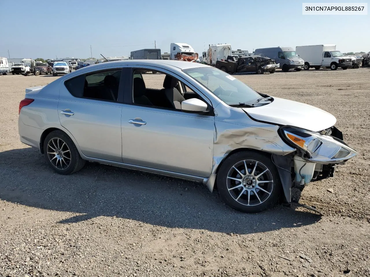 2016 Nissan Versa S VIN: 3N1CN7AP9GL885267 Lot: 71685794