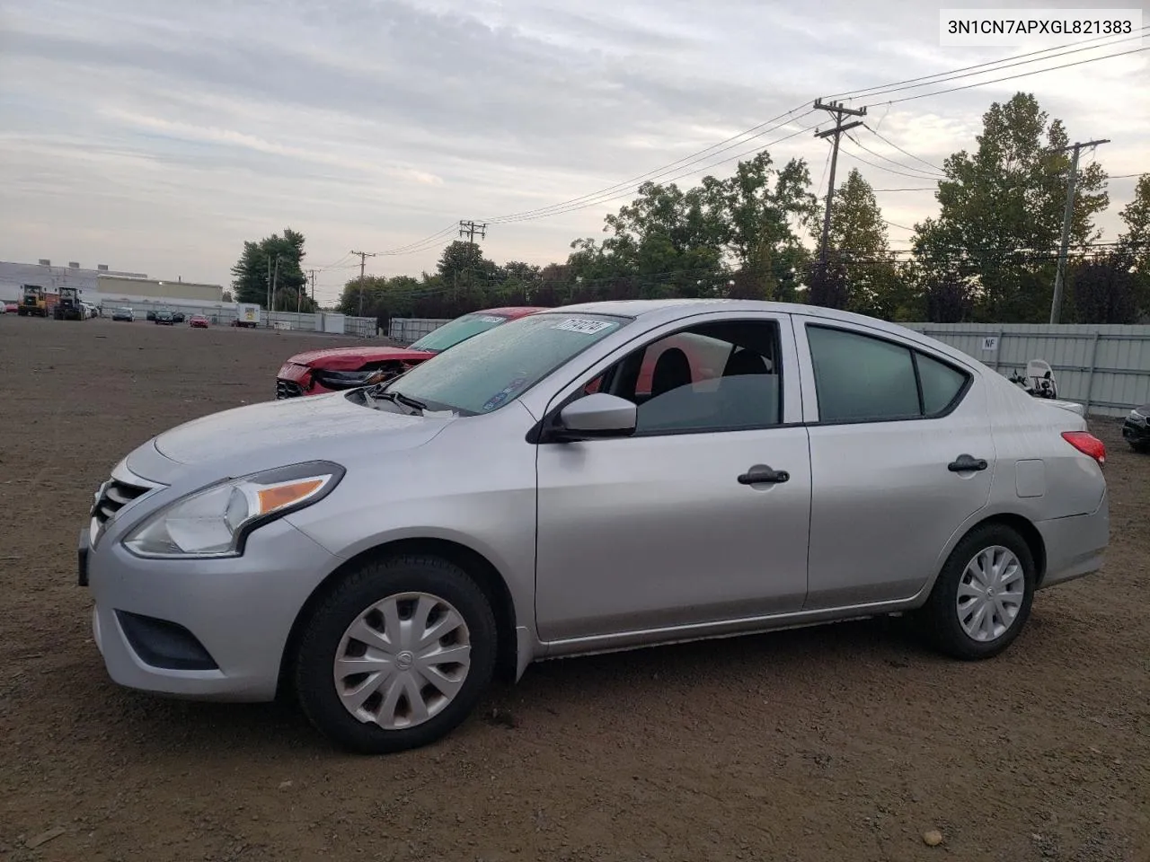 2016 Nissan Versa S VIN: 3N1CN7APXGL821383 Lot: 71741274