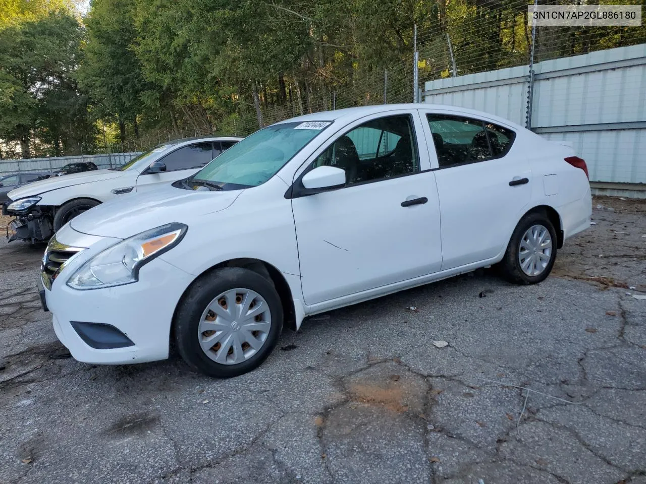 2016 Nissan Versa S VIN: 3N1CN7AP2GL886180 Lot: 71824464