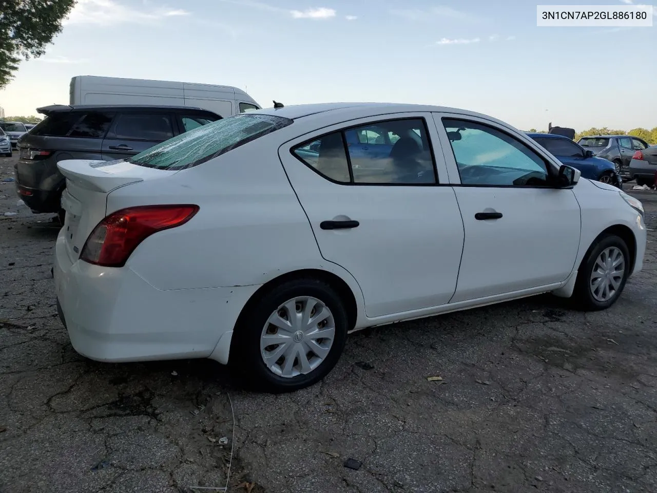 2016 Nissan Versa S VIN: 3N1CN7AP2GL886180 Lot: 71824464