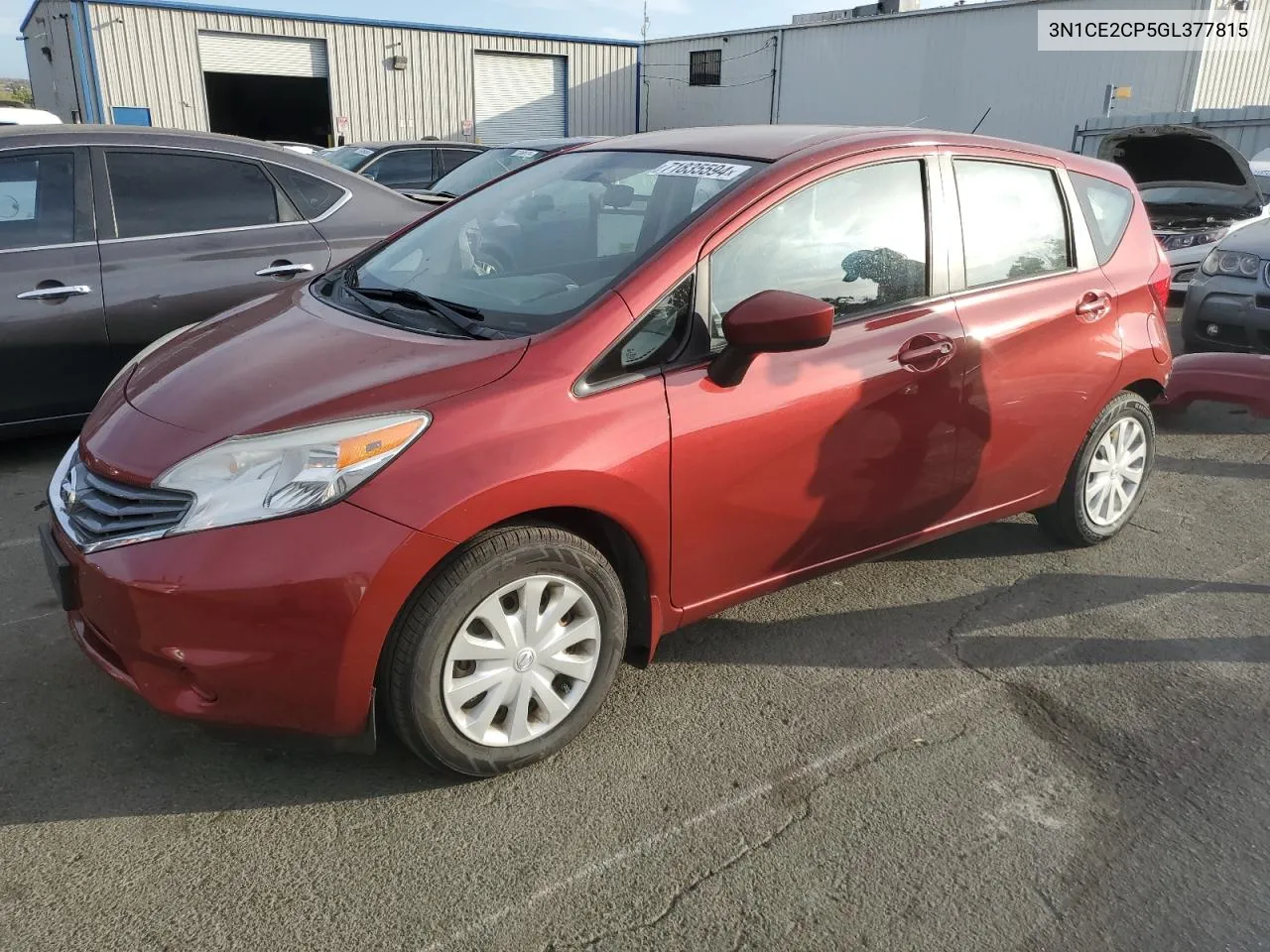 2016 Nissan Versa Note S VIN: 3N1CE2CP5GL377815 Lot: 71835594