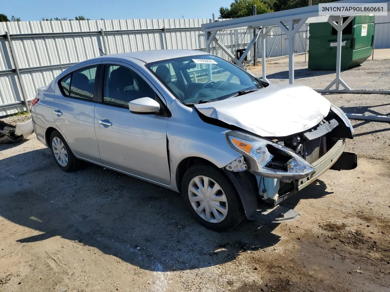 2016 Nissan Versa S VIN: 3N1CN7AP9GL860661 Lot: 71839624