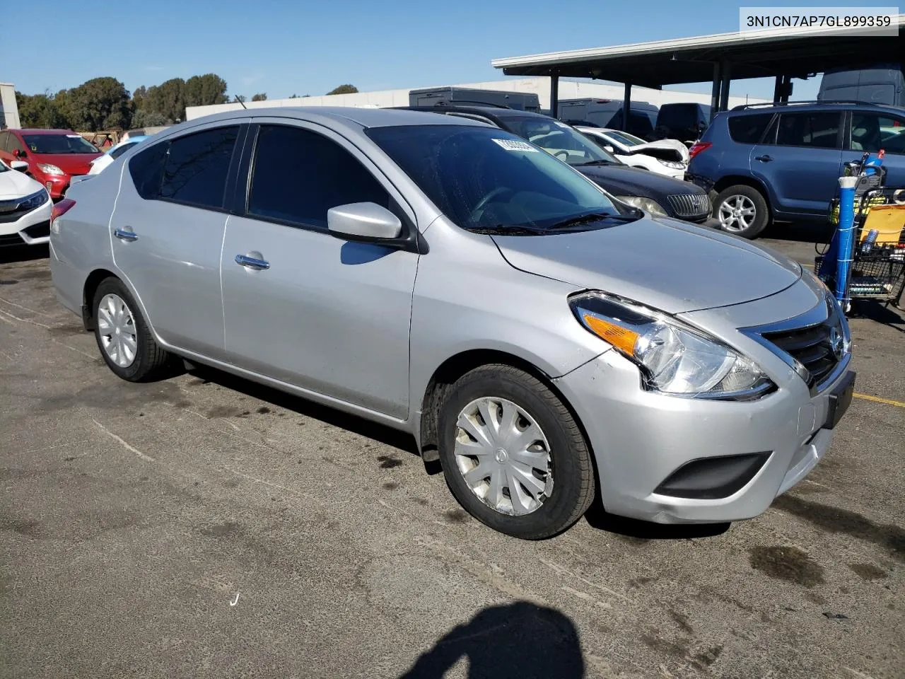 2016 Nissan Versa S VIN: 3N1CN7AP7GL899359 Lot: 72003924