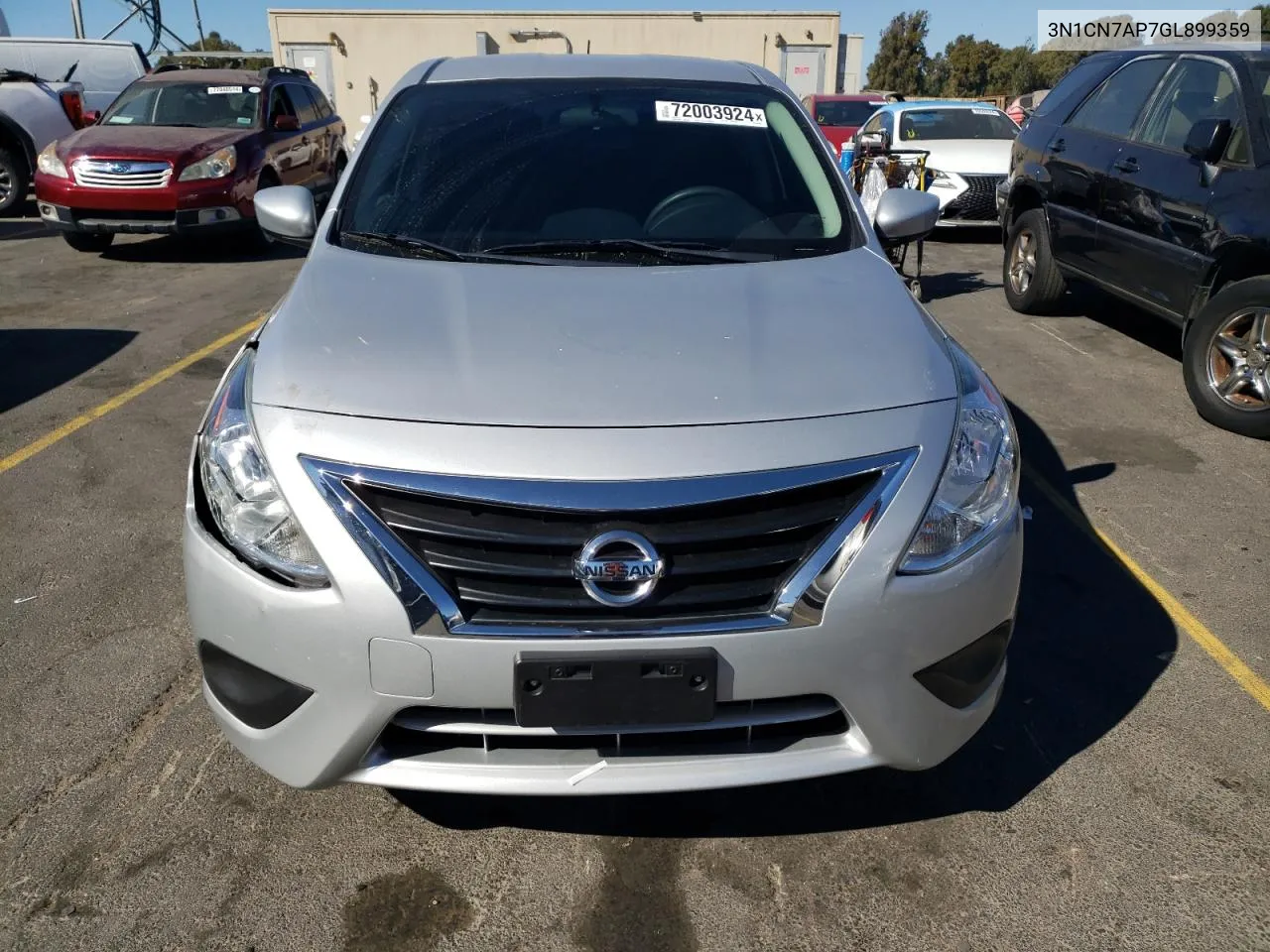 2016 Nissan Versa S VIN: 3N1CN7AP7GL899359 Lot: 72003924