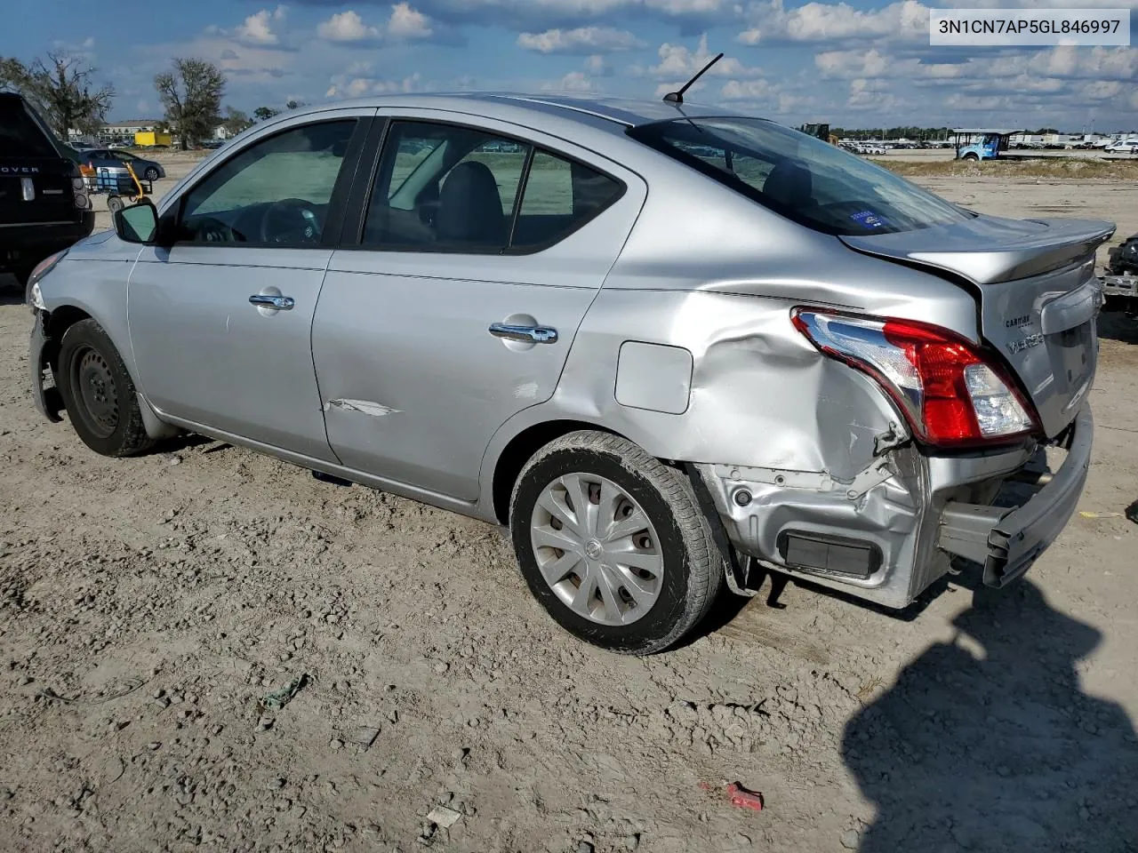 3N1CN7AP5GL846997 2016 Nissan Versa S