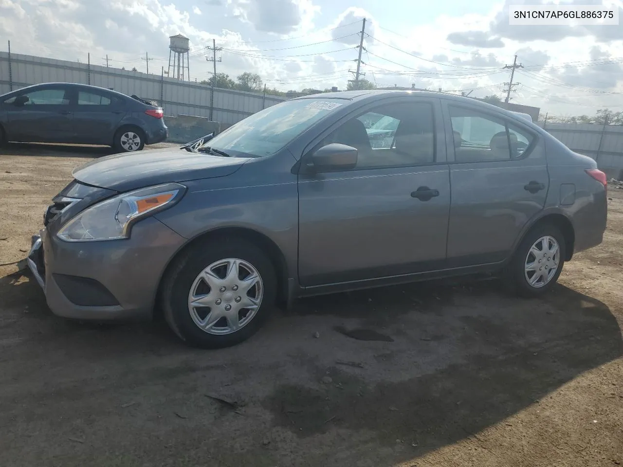 2016 Nissan Versa S VIN: 3N1CN7AP6GL886375 Lot: 72221514