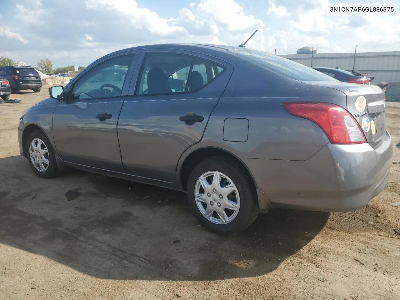 2016 Nissan Versa S VIN: 3N1CN7AP6GL886375 Lot: 72221514