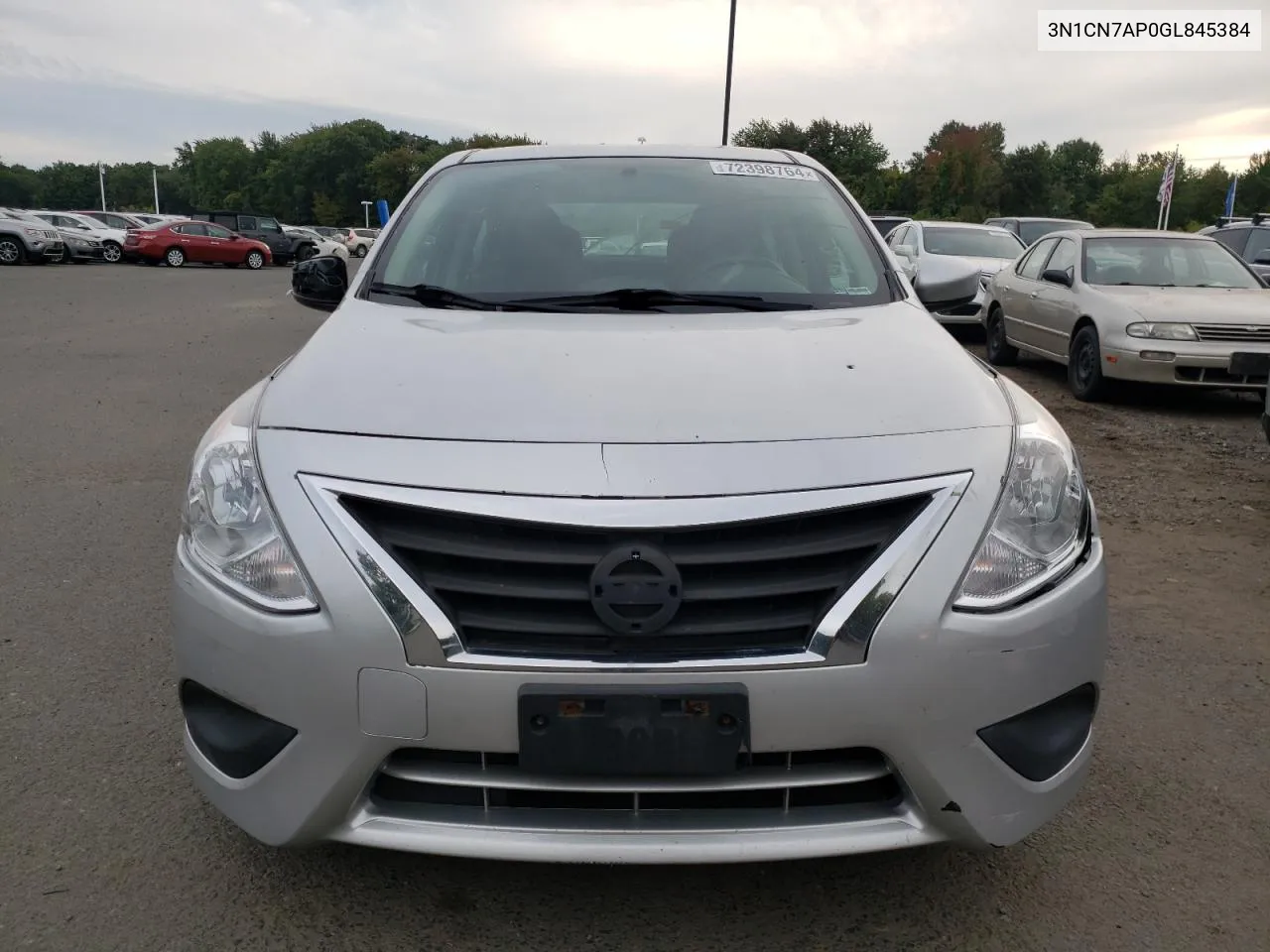 2016 Nissan Versa S VIN: 3N1CN7AP0GL845384 Lot: 72398764