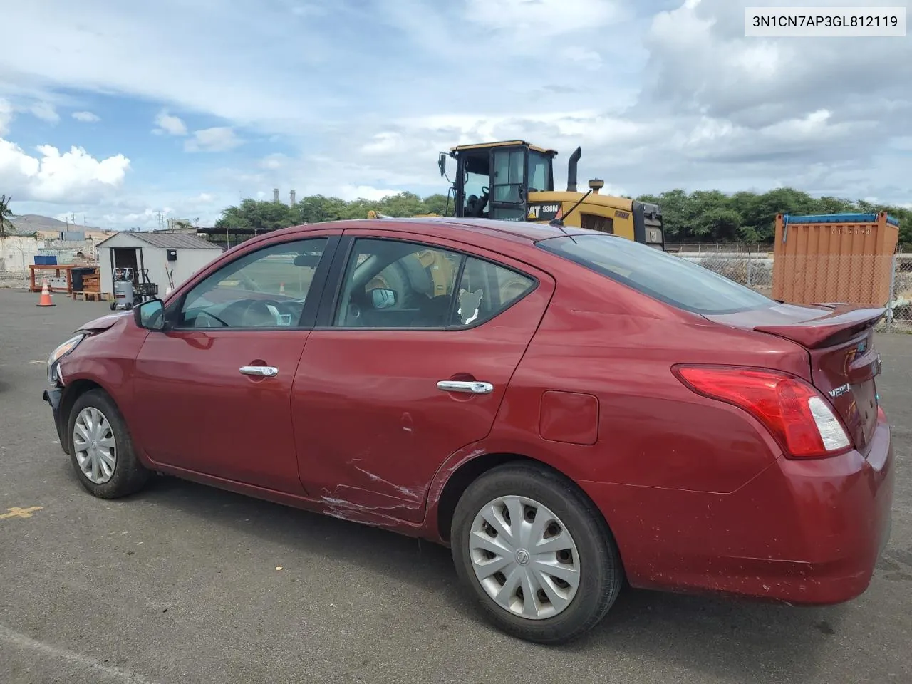 2016 Nissan Versa S VIN: 3N1CN7AP3GL812119 Lot: 72459294