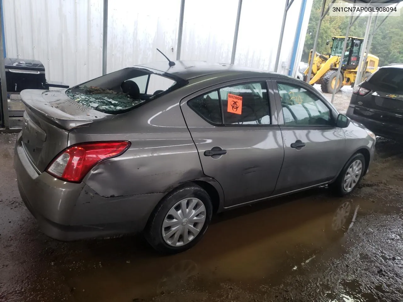 2016 Nissan Versa S VIN: 3N1CN7AP0GL908094 Lot: 72716724