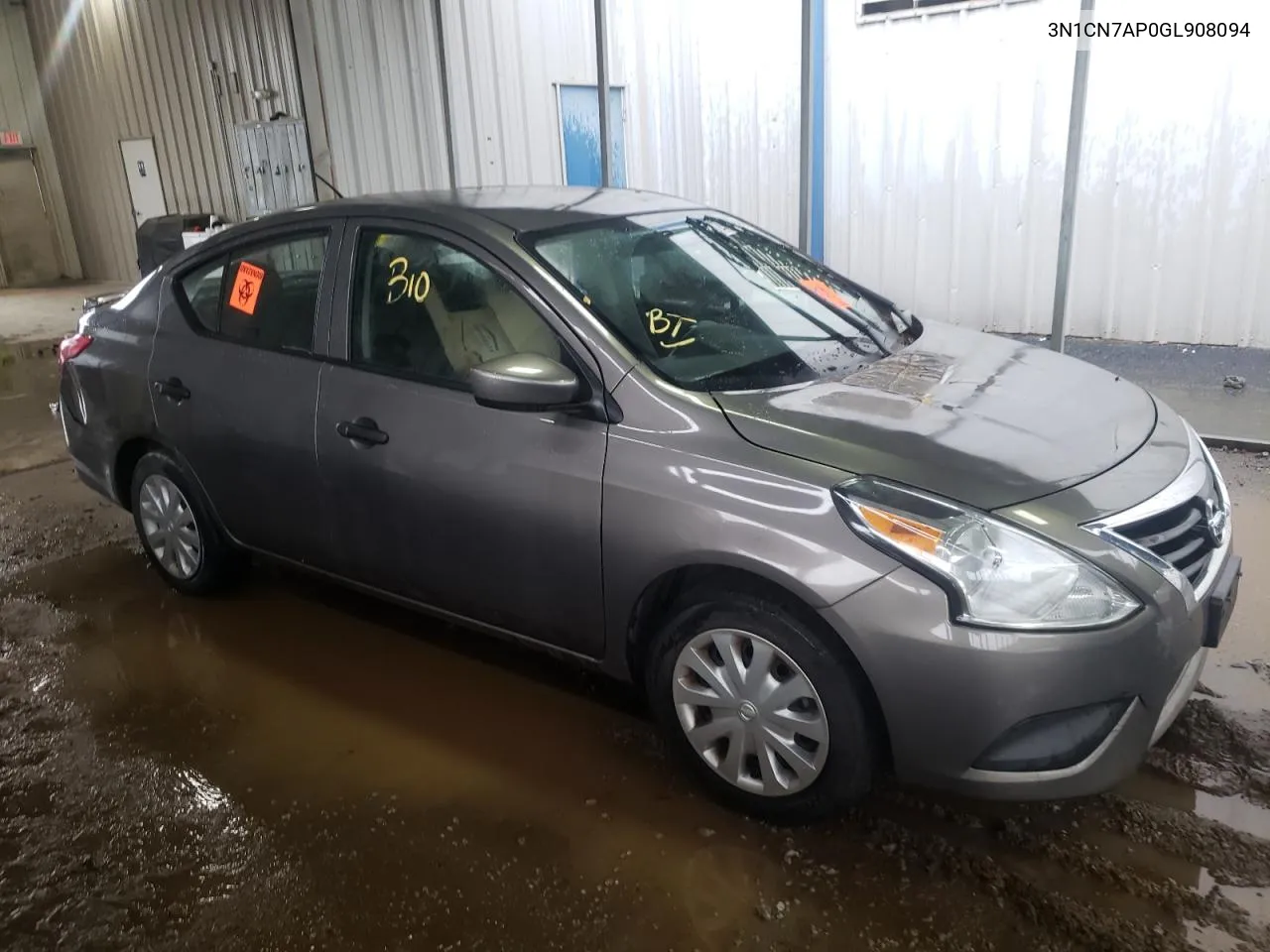 2016 Nissan Versa S VIN: 3N1CN7AP0GL908094 Lot: 72716724