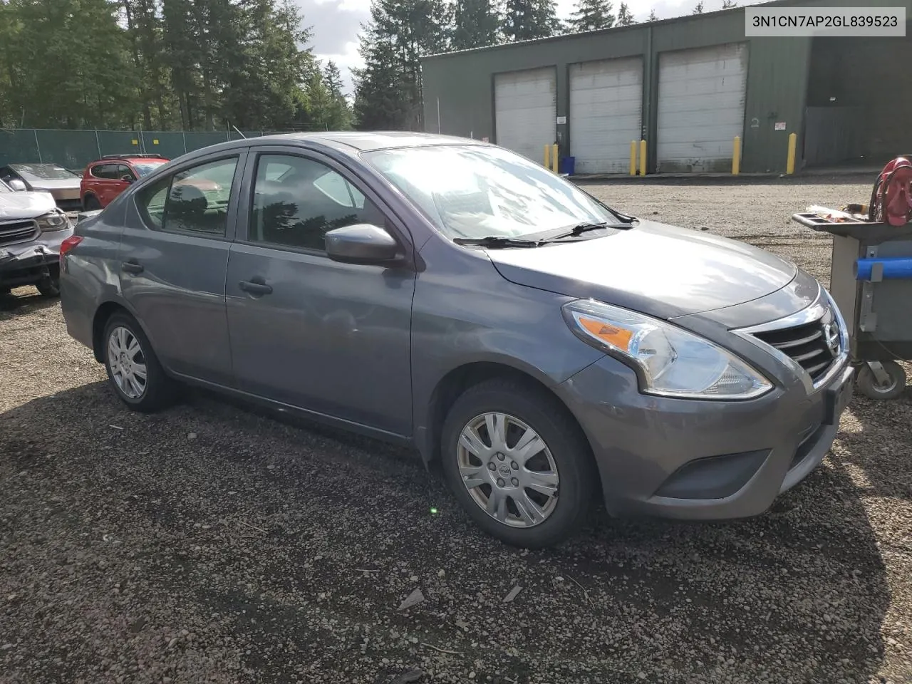 2016 Nissan Versa S VIN: 3N1CN7AP2GL839523 Lot: 72926694