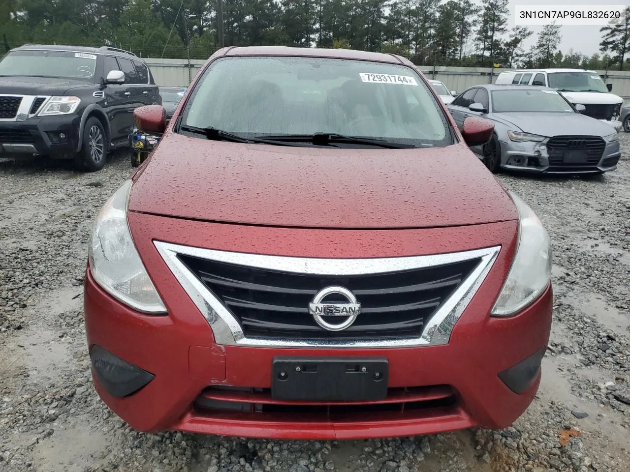 2016 Nissan Versa S VIN: 3N1CN7AP9GL832620 Lot: 72931744