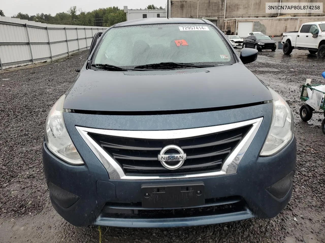 2016 Nissan Versa S VIN: 3N1CN7AP8GL874258 Lot: 72957414