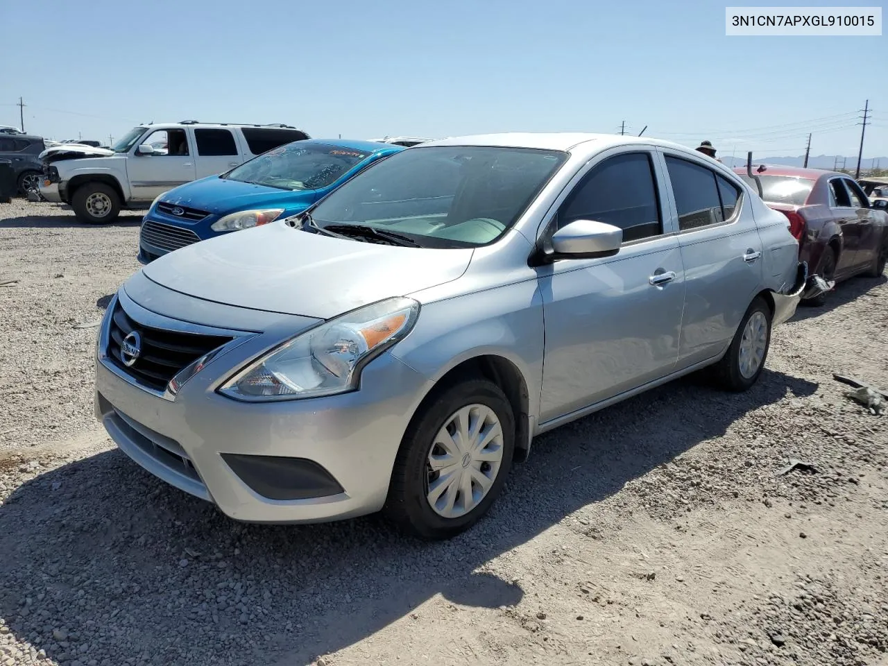 3N1CN7APXGL910015 2016 Nissan Versa S