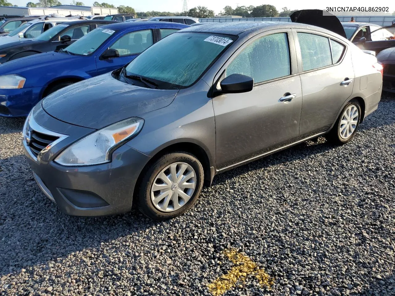 2016 Nissan Versa S VIN: 3N1CN7AP4GL862902 Lot: 73703014