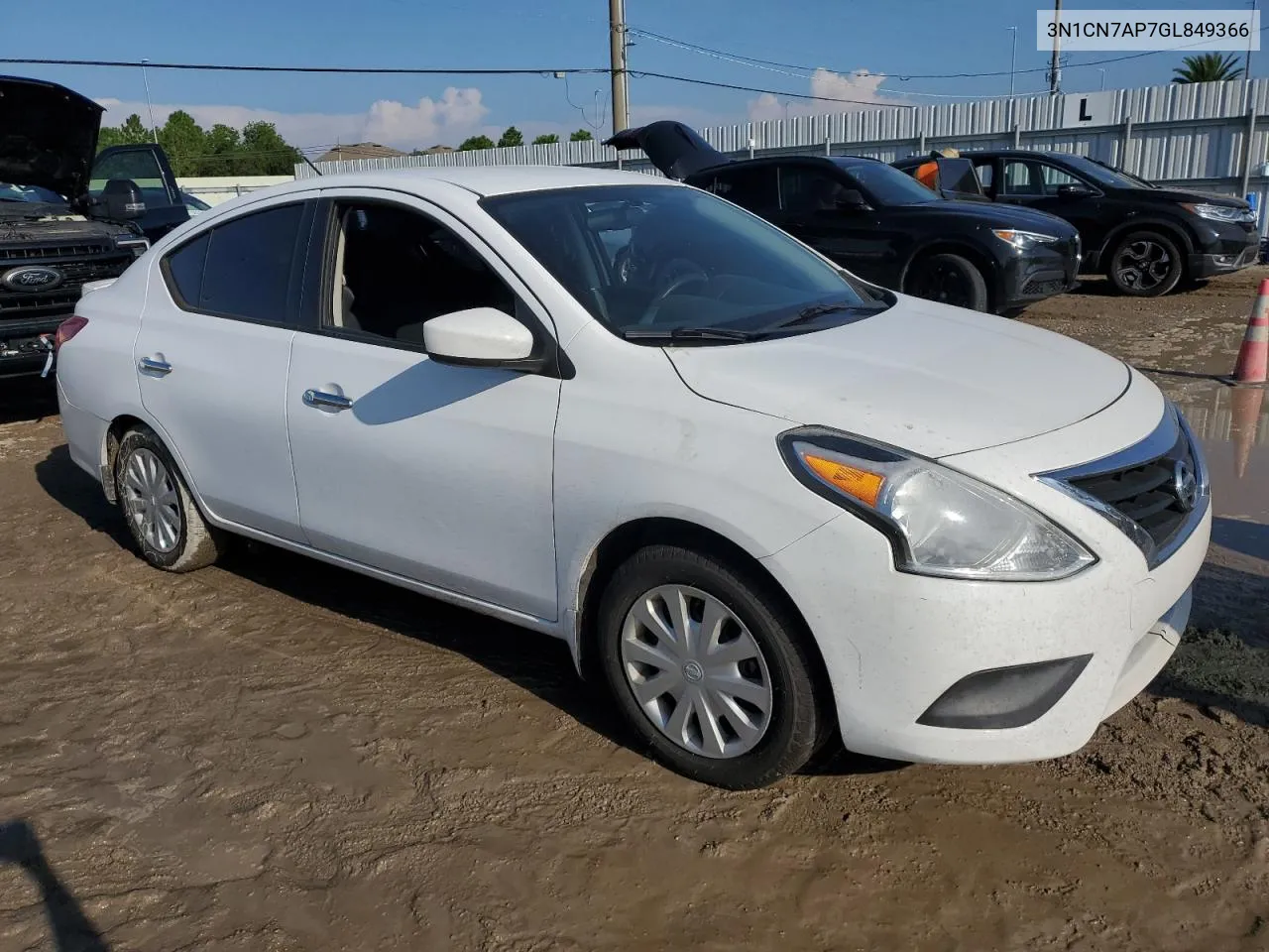 2016 Nissan Versa S VIN: 3N1CN7AP7GL849366 Lot: 73857654