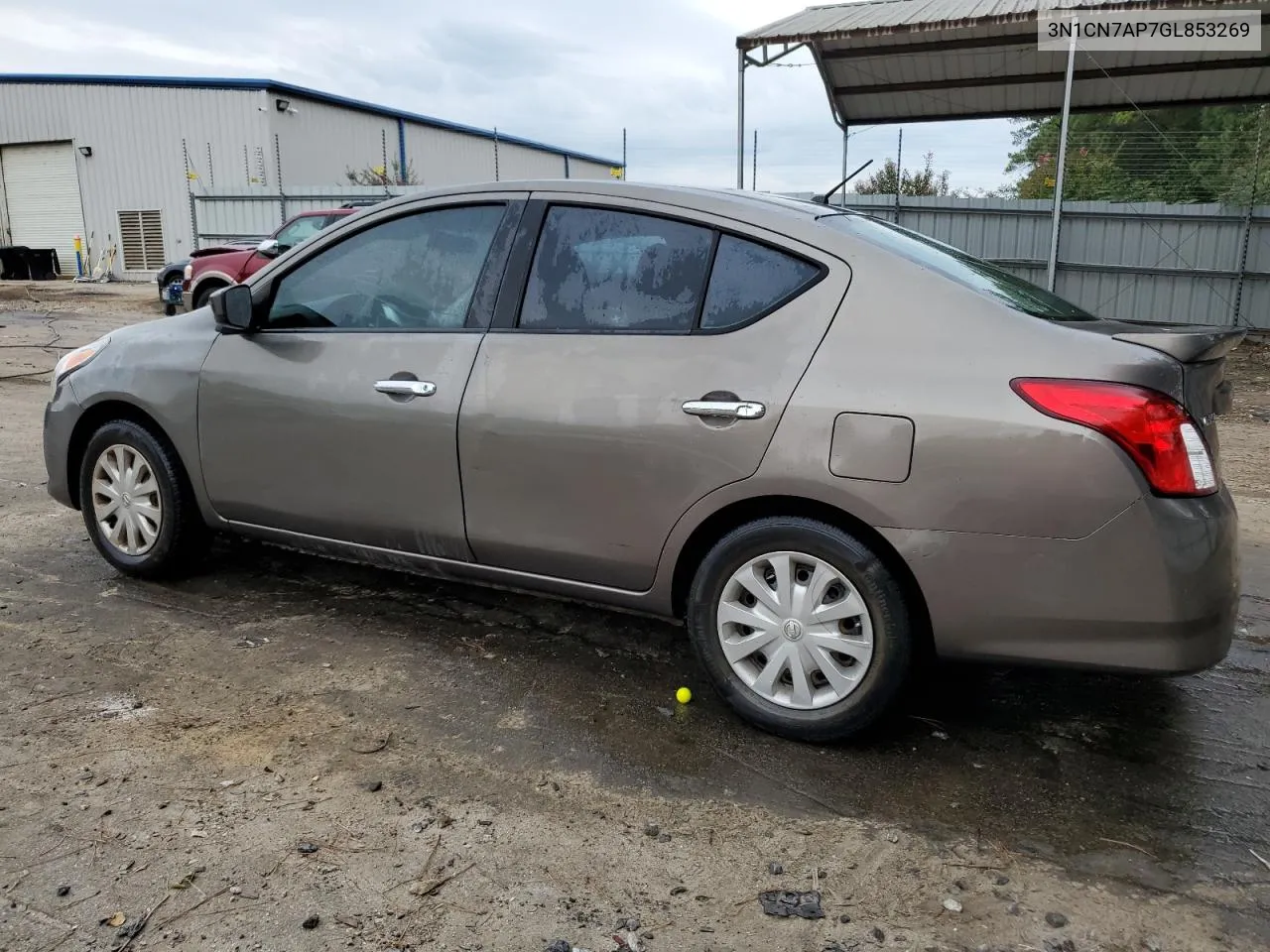 2016 Nissan Versa S VIN: 3N1CN7AP7GL853269 Lot: 74324374