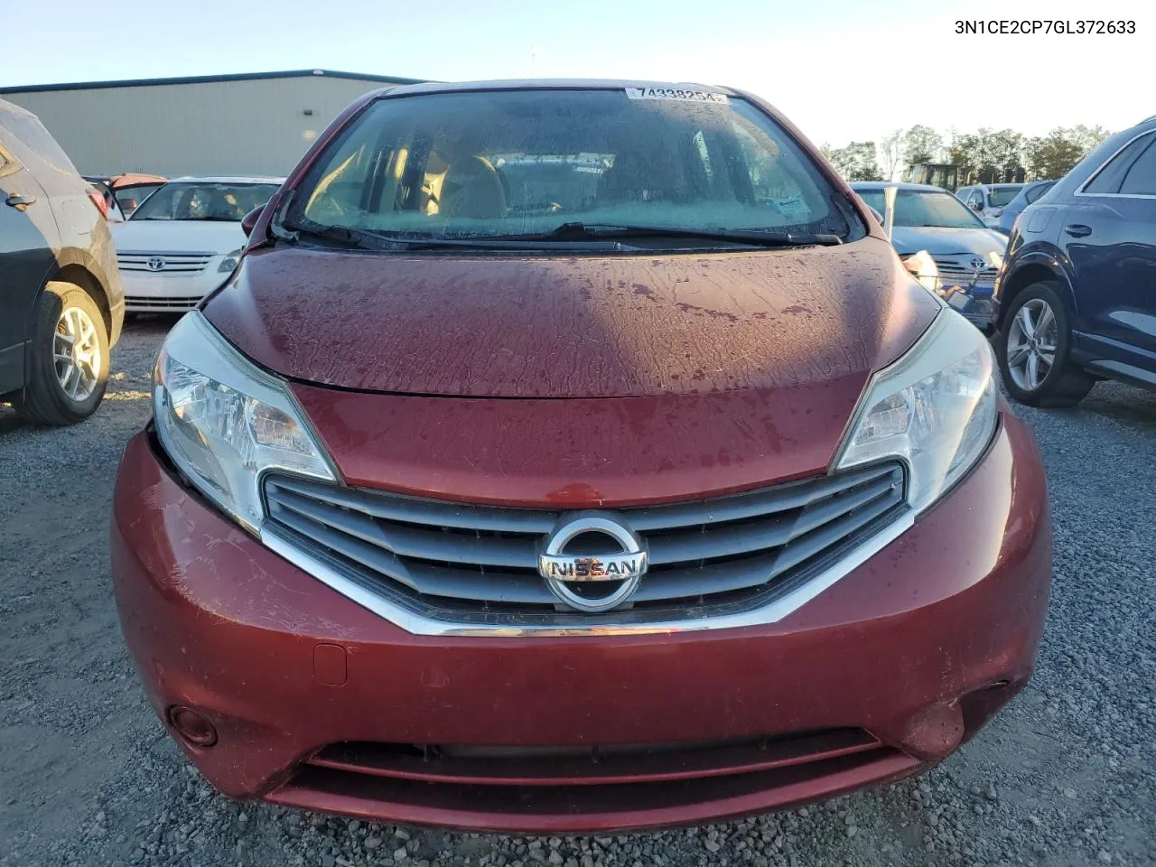 2016 Nissan Versa Note S VIN: 3N1CE2CP7GL372633 Lot: 74338254