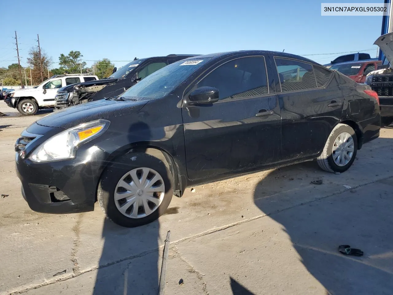 2016 Nissan Versa S VIN: 3N1CN7APXGL905302 Lot: 74468564