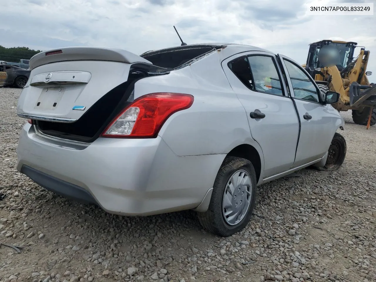 2016 Nissan Versa S VIN: 3N1CN7AP0GL833249 Lot: 74675064