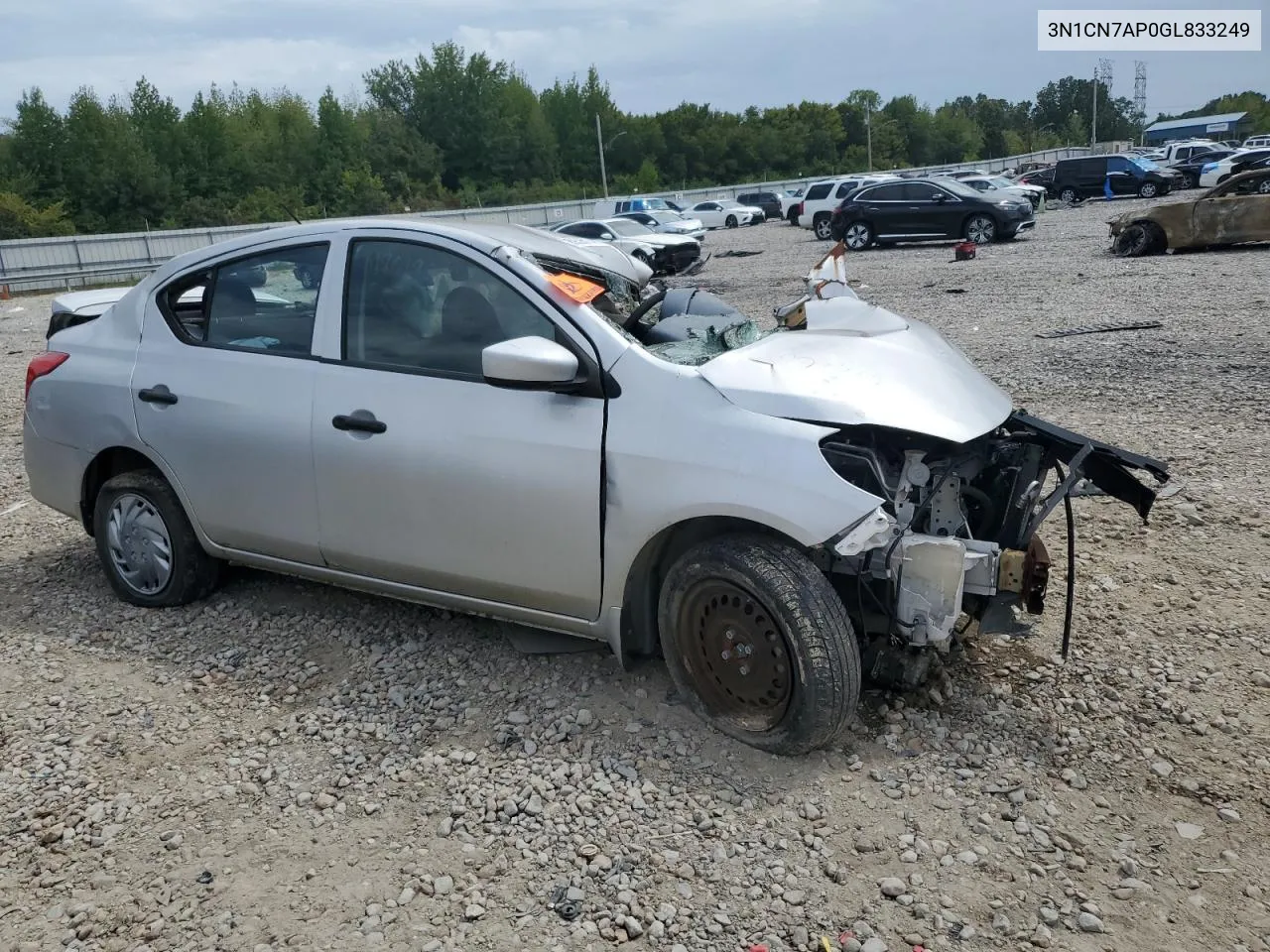 2016 Nissan Versa S VIN: 3N1CN7AP0GL833249 Lot: 74675064