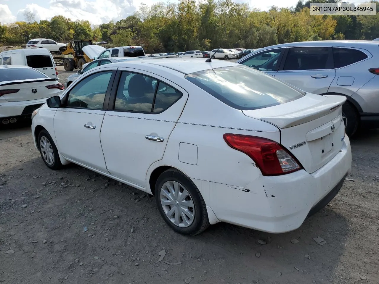 2016 Nissan Versa S VIN: 3N1CN7AP3GL845945 Lot: 74815654