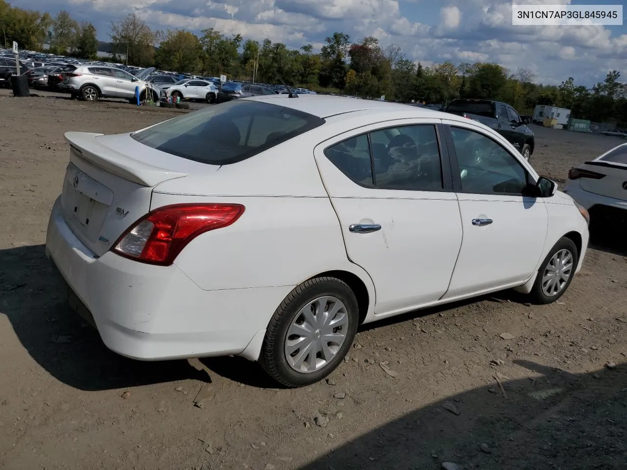 2016 Nissan Versa S VIN: 3N1CN7AP3GL845945 Lot: 74815654