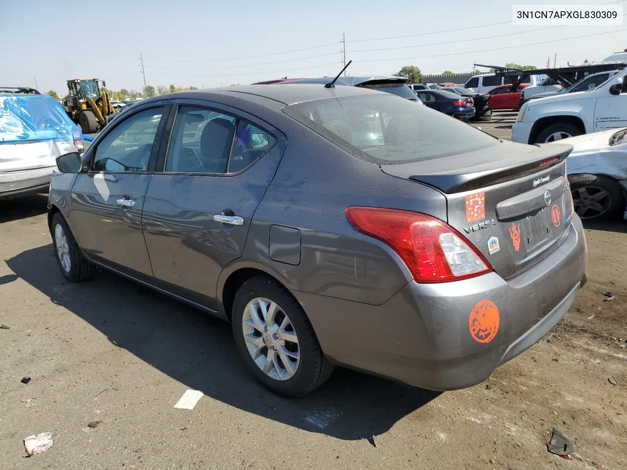 2016 Nissan Versa S VIN: 3N1CN7APXGL830309 Lot: 74919444