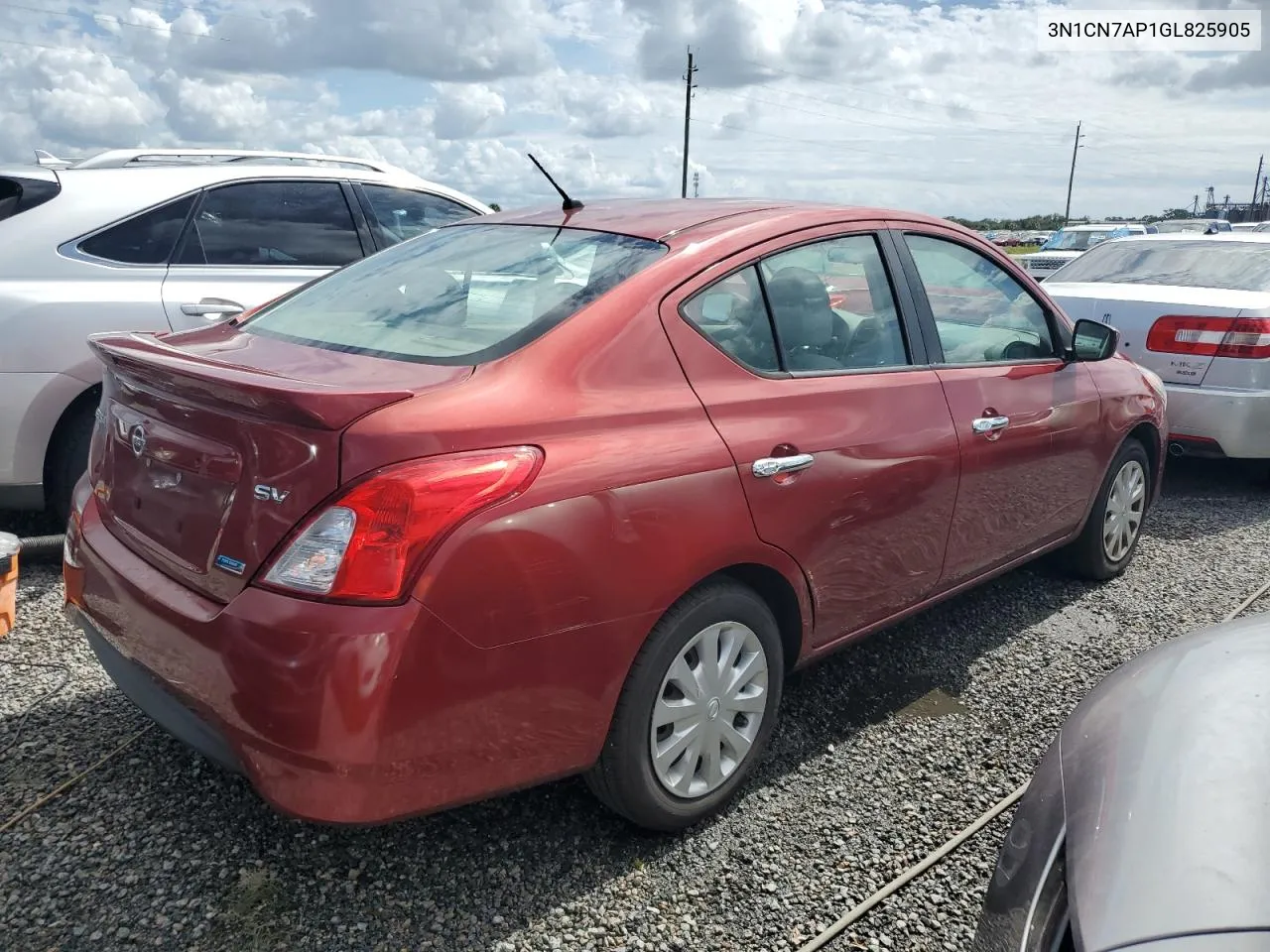 2016 Nissan Versa S VIN: 3N1CN7AP1GL825905 Lot: 75083014