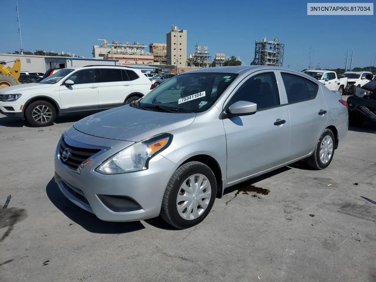 2016 Nissan Versa S VIN: 3N1CN7AP9GL817034 Lot: 75341104