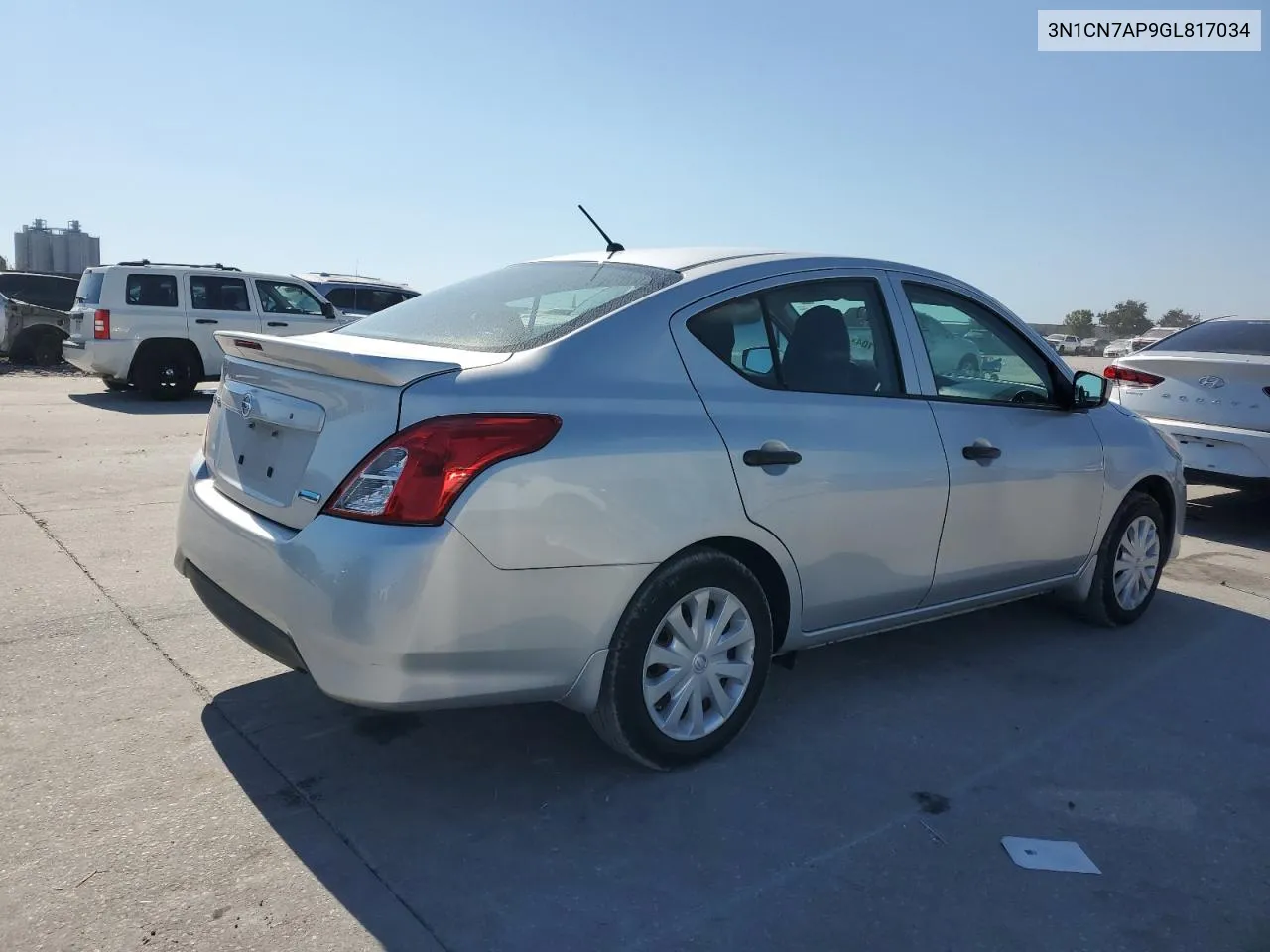 2016 Nissan Versa S VIN: 3N1CN7AP9GL817034 Lot: 75341104