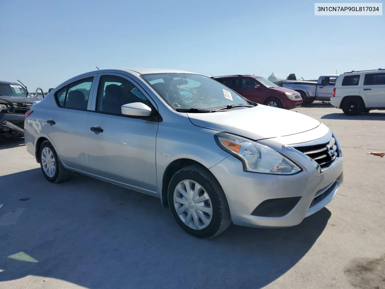 2016 Nissan Versa S VIN: 3N1CN7AP9GL817034 Lot: 75341104