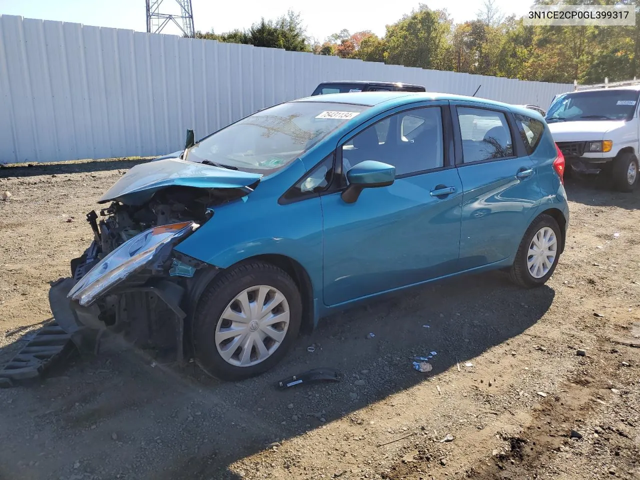 2016 Nissan Versa Note S VIN: 3N1CE2CP0GL399317 Lot: 75431134