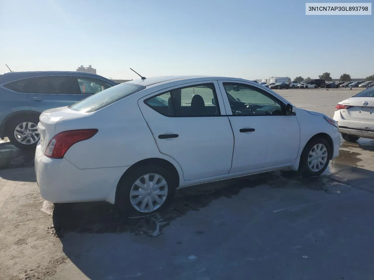 2016 Nissan Versa S VIN: 3N1CN7AP3GL893798 Lot: 75527894