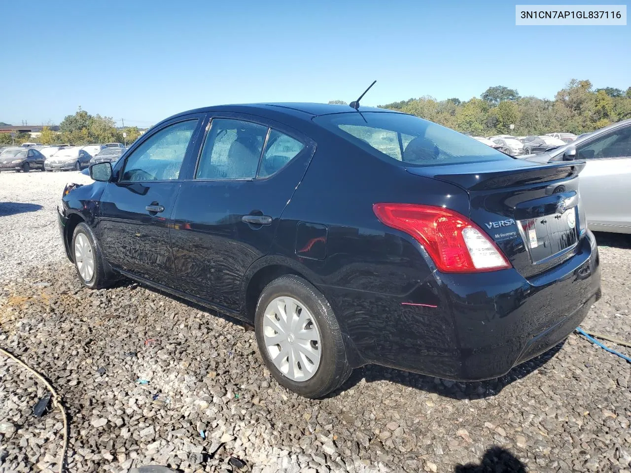 3N1CN7AP1GL837116 2016 Nissan Versa S