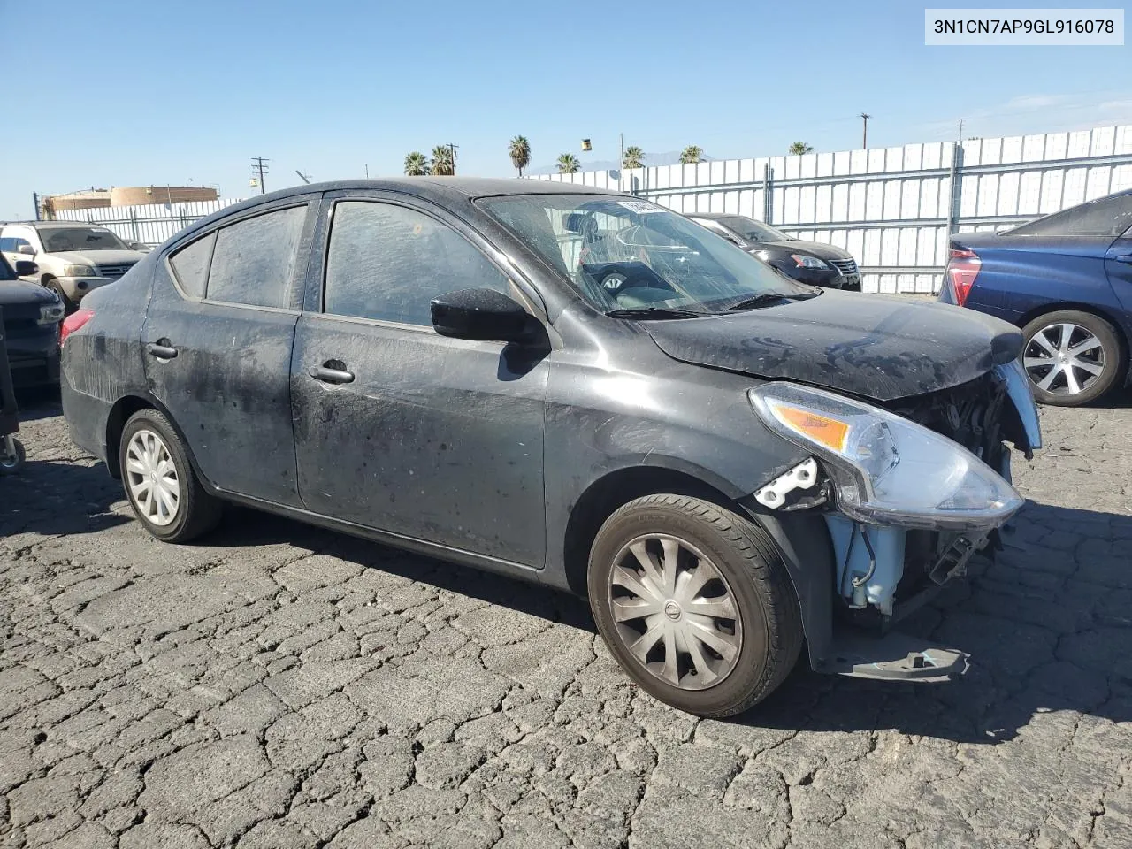 2016 Nissan Versa S VIN: 3N1CN7AP9GL916078 Lot: 75642514