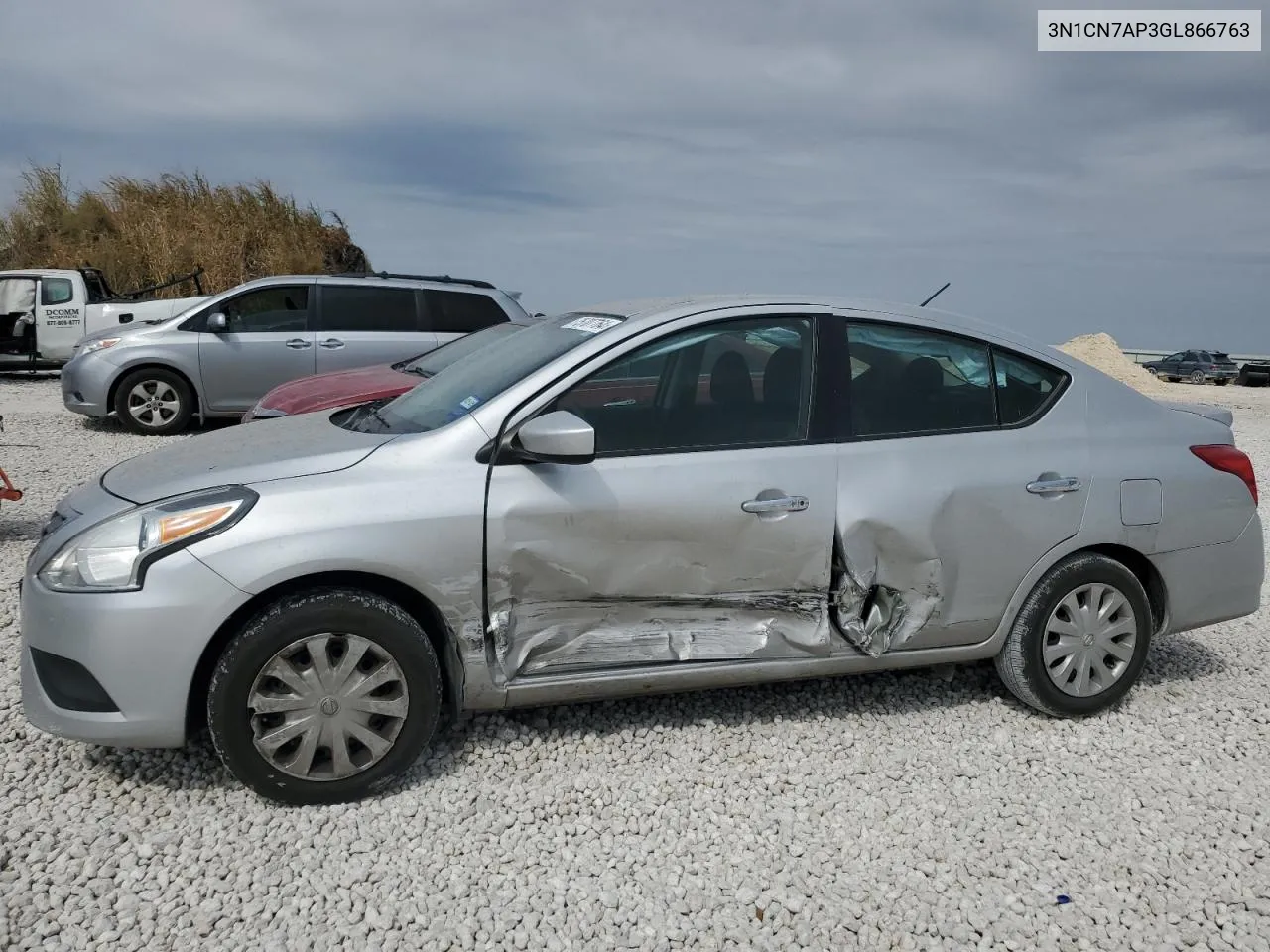 2016 Nissan Versa S VIN: 3N1CN7AP3GL866763 Lot: 75707764