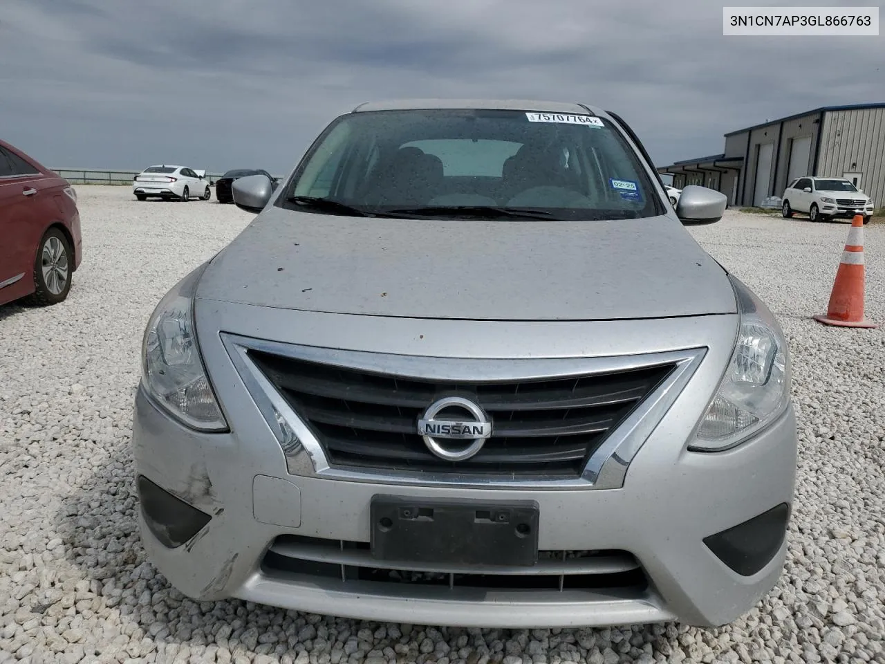 2016 Nissan Versa S VIN: 3N1CN7AP3GL866763 Lot: 75707764