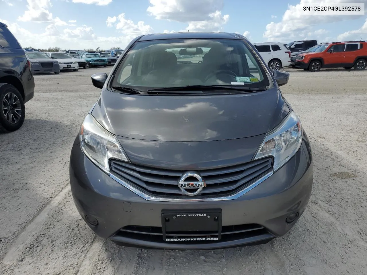 2016 Nissan Versa Note S VIN: 3N1CE2CP4GL392578 Lot: 75807464