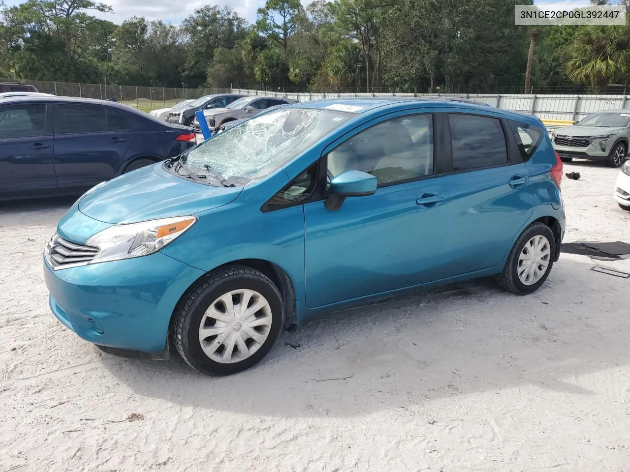 2016 Nissan Versa Note S VIN: 3N1CE2CP0GL392447 Lot: 76172344