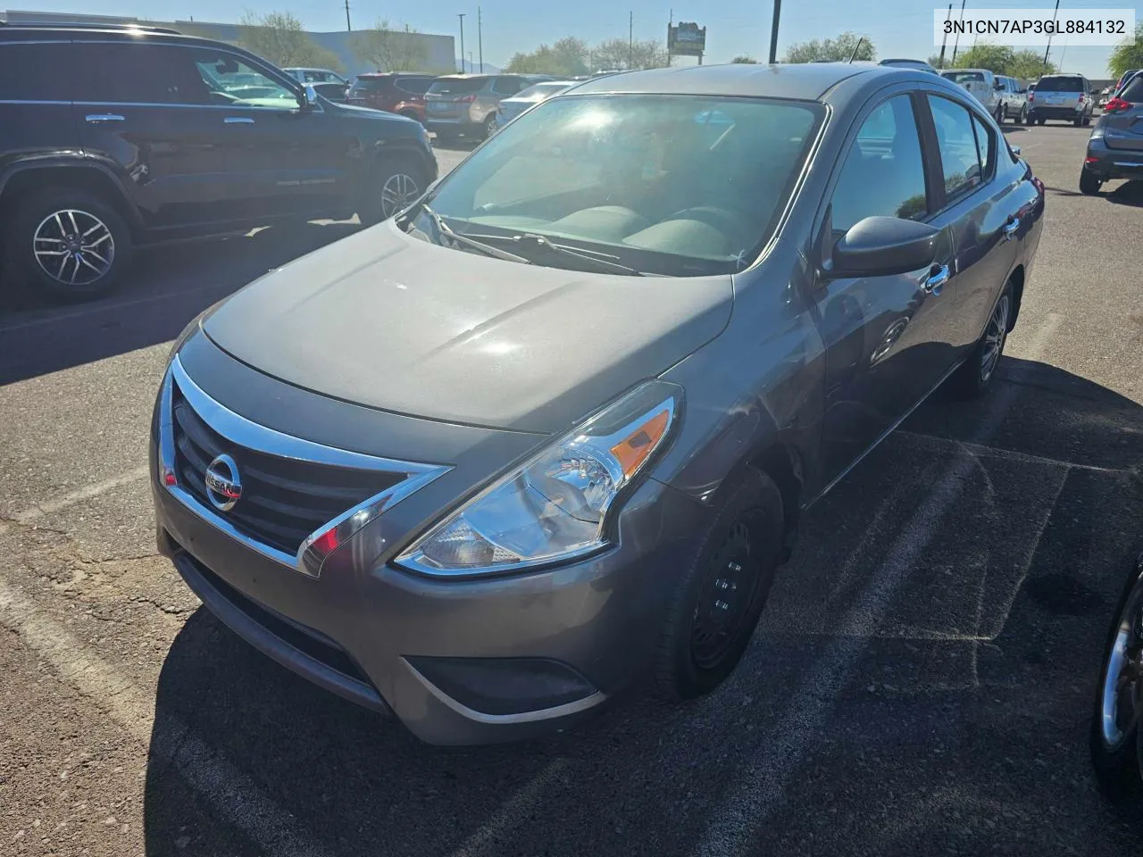 2016 Nissan Versa S VIN: 3N1CN7AP3GL884132 Lot: 76636594