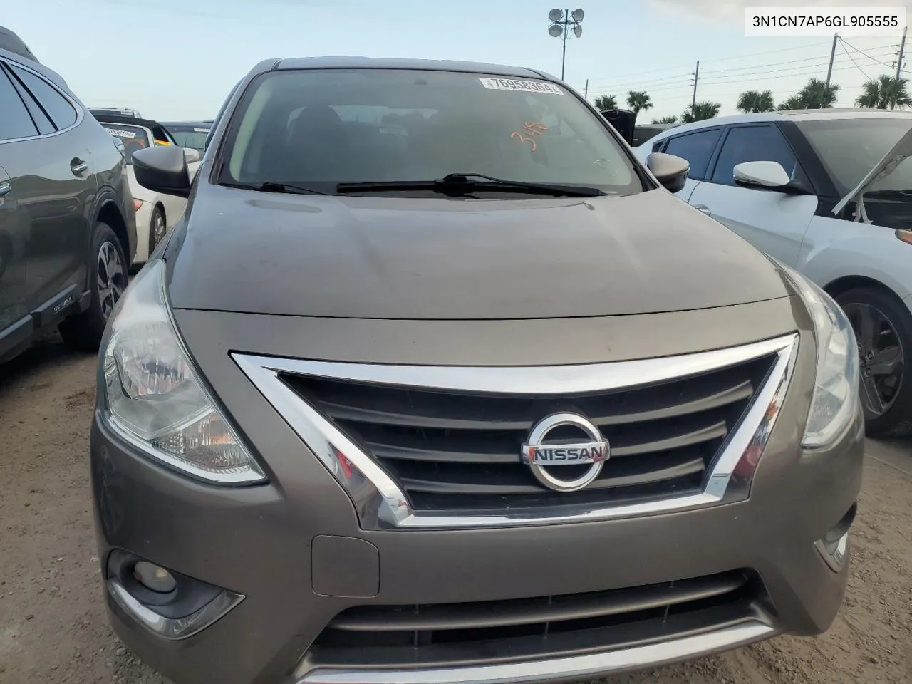 2016 Nissan Versa S VIN: 3N1CN7AP6GL905555 Lot: 76958364