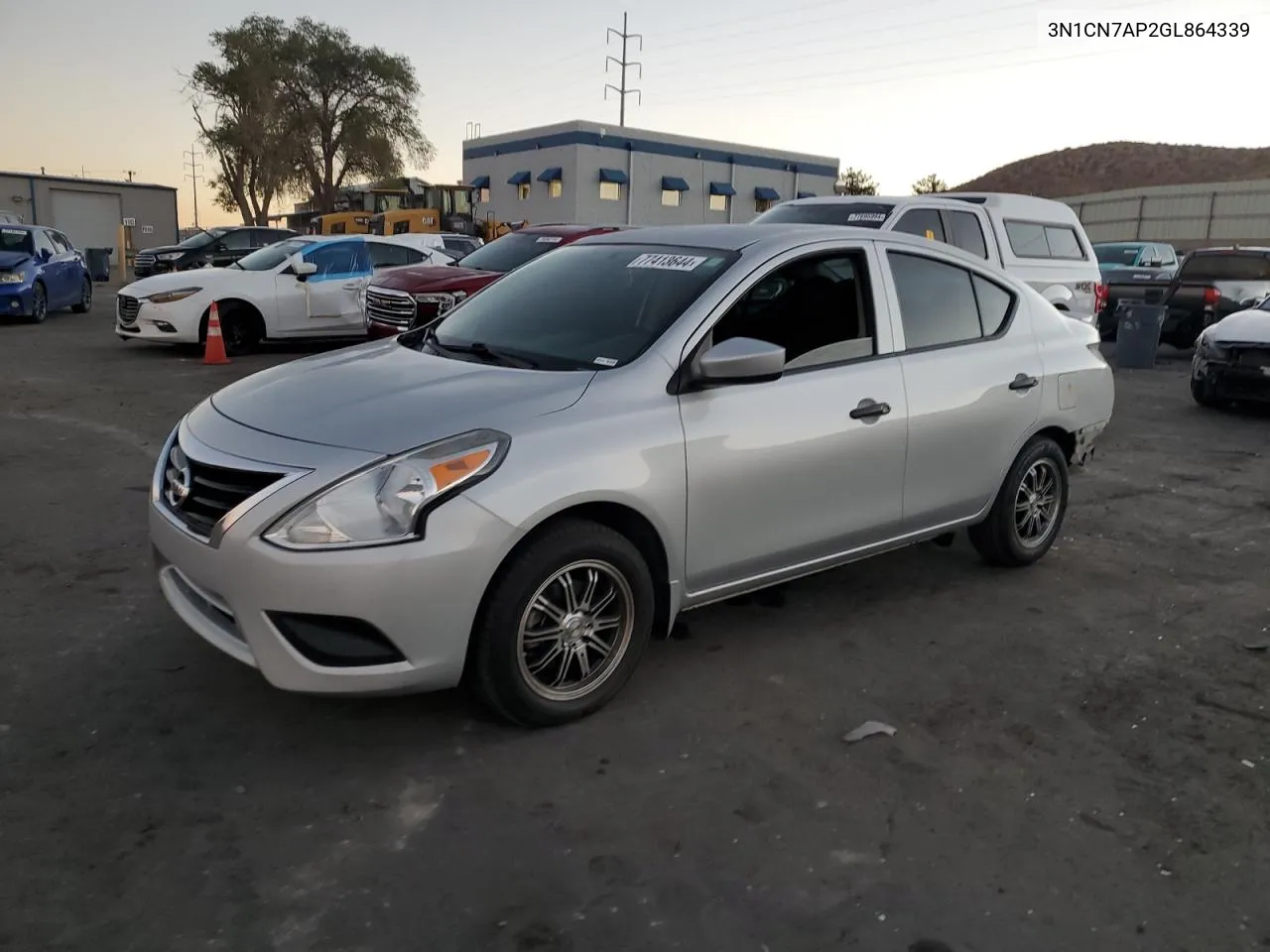 2016 Nissan Versa S VIN: 3N1CN7AP2GL864339 Lot: 77413644