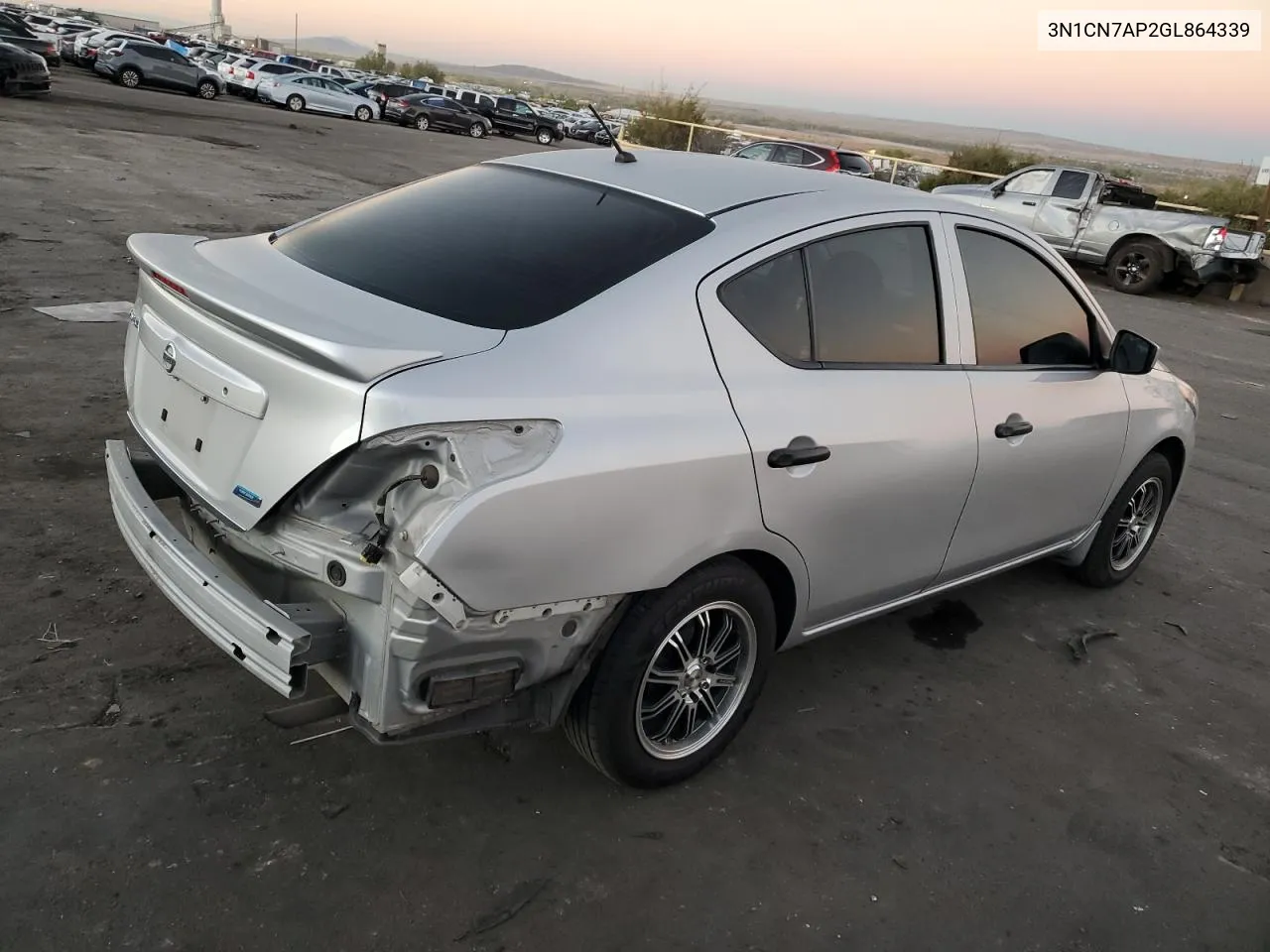 2016 Nissan Versa S VIN: 3N1CN7AP2GL864339 Lot: 77413644