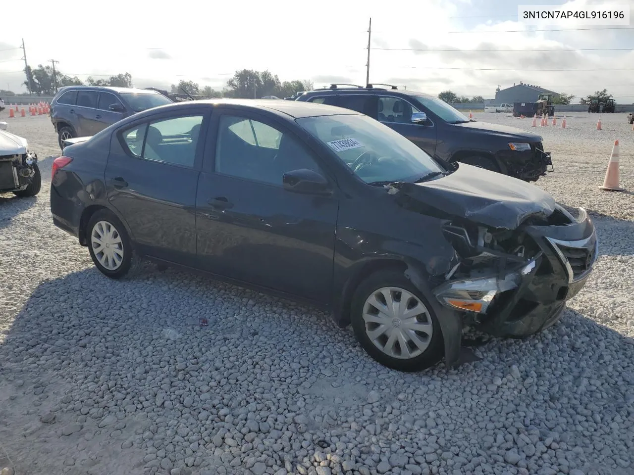 2016 Nissan Versa S VIN: 3N1CN7AP4GL916196 Lot: 77439834